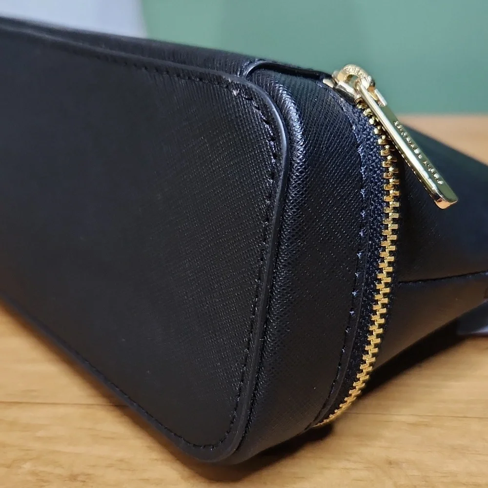 Michael Michael Kors Black Leather Travel/Cosmetic Pouch NWT